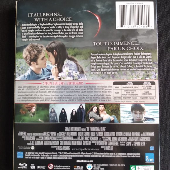 NEW The Twilight Saga: Eclipse Special Edition Blu-Ray DVD - Picture 4 of 4